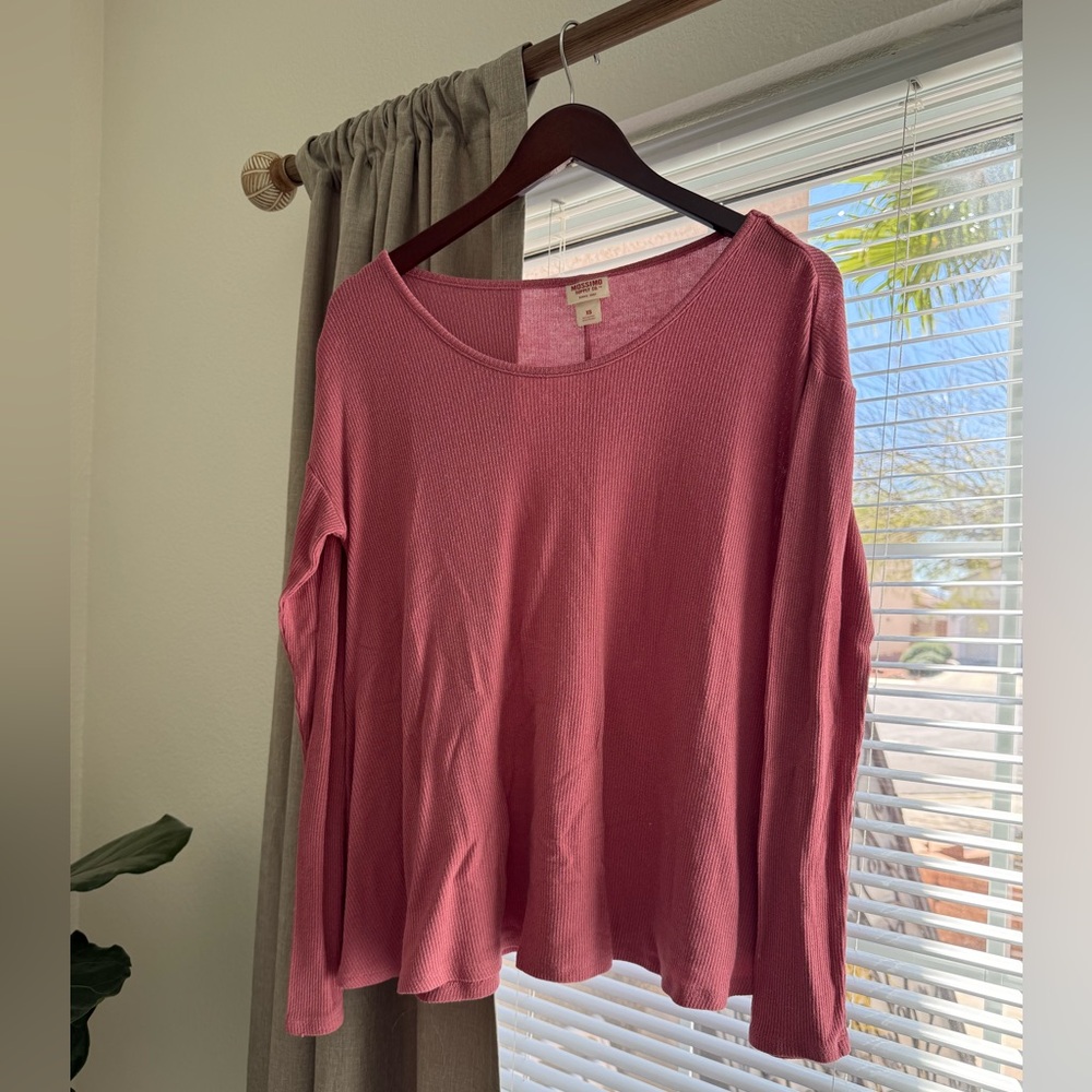 Women's Pink Mossimo Long Sleeve Top